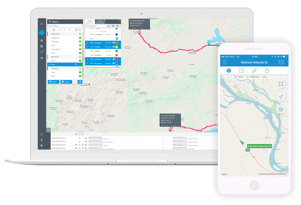 Gestión y seguridad del conductor – Aplicaciones móviles con GPS