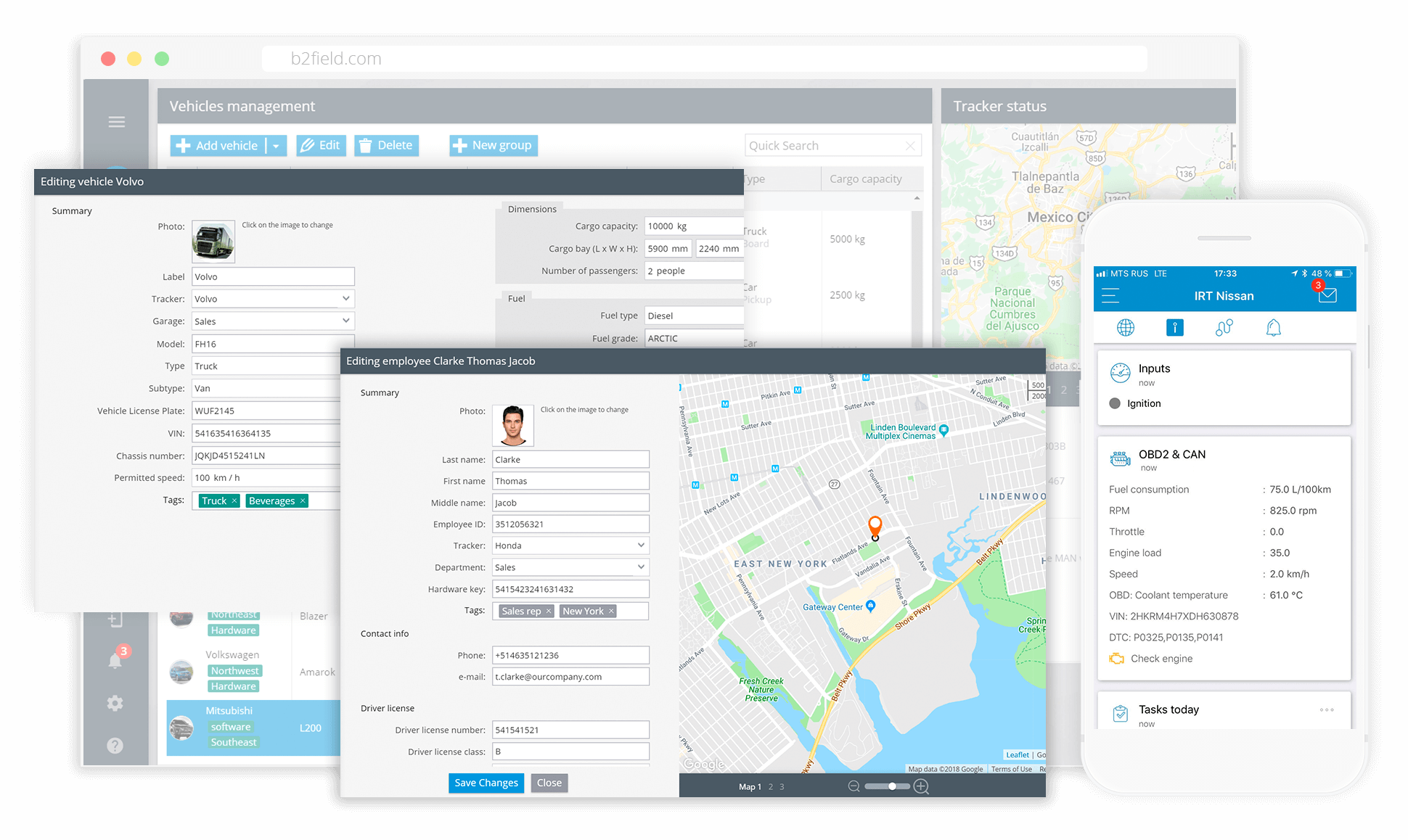 Fleet and Driver Management — Mobile Apps