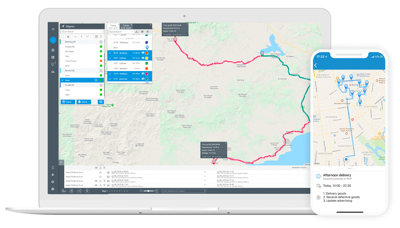 Gestión y seguridad del conductor – Aplicaciones móviles con GPS