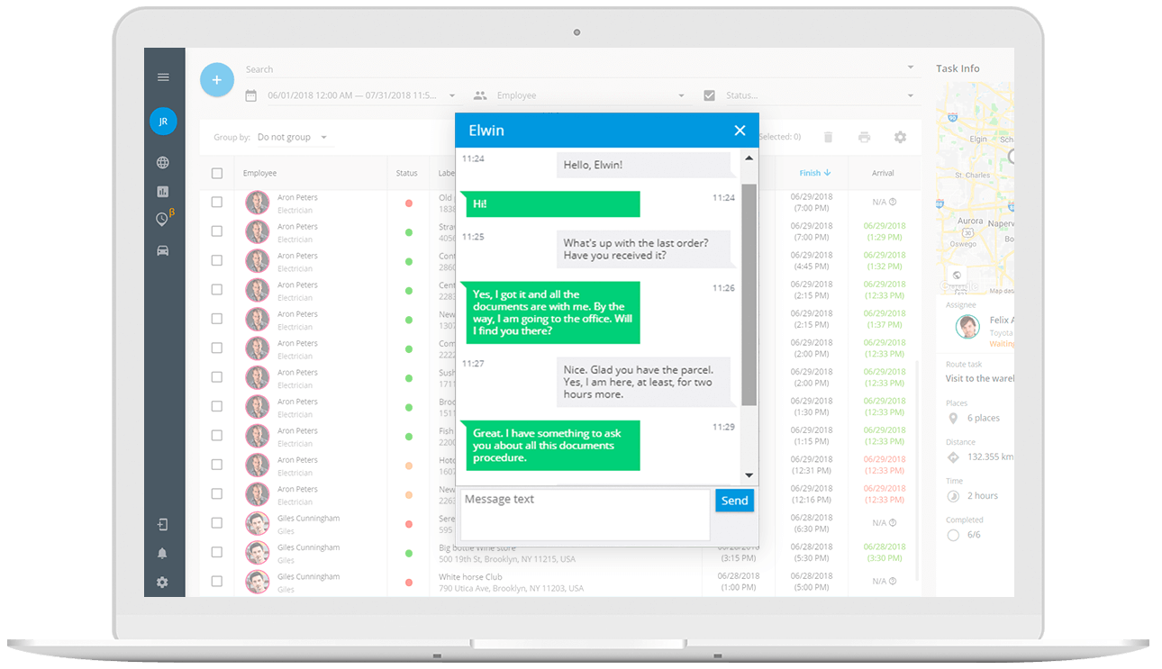 Dynamic scheduling app