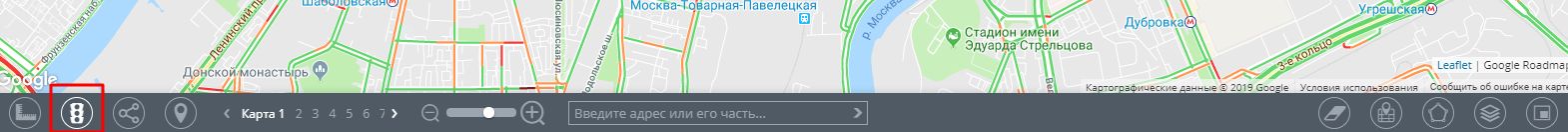 Отображение пробок