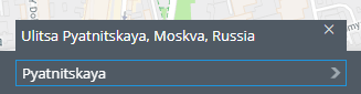 Search address on a map