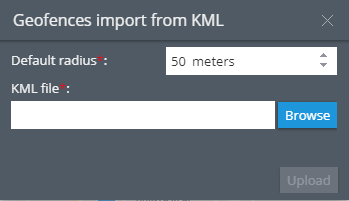 Import geofences