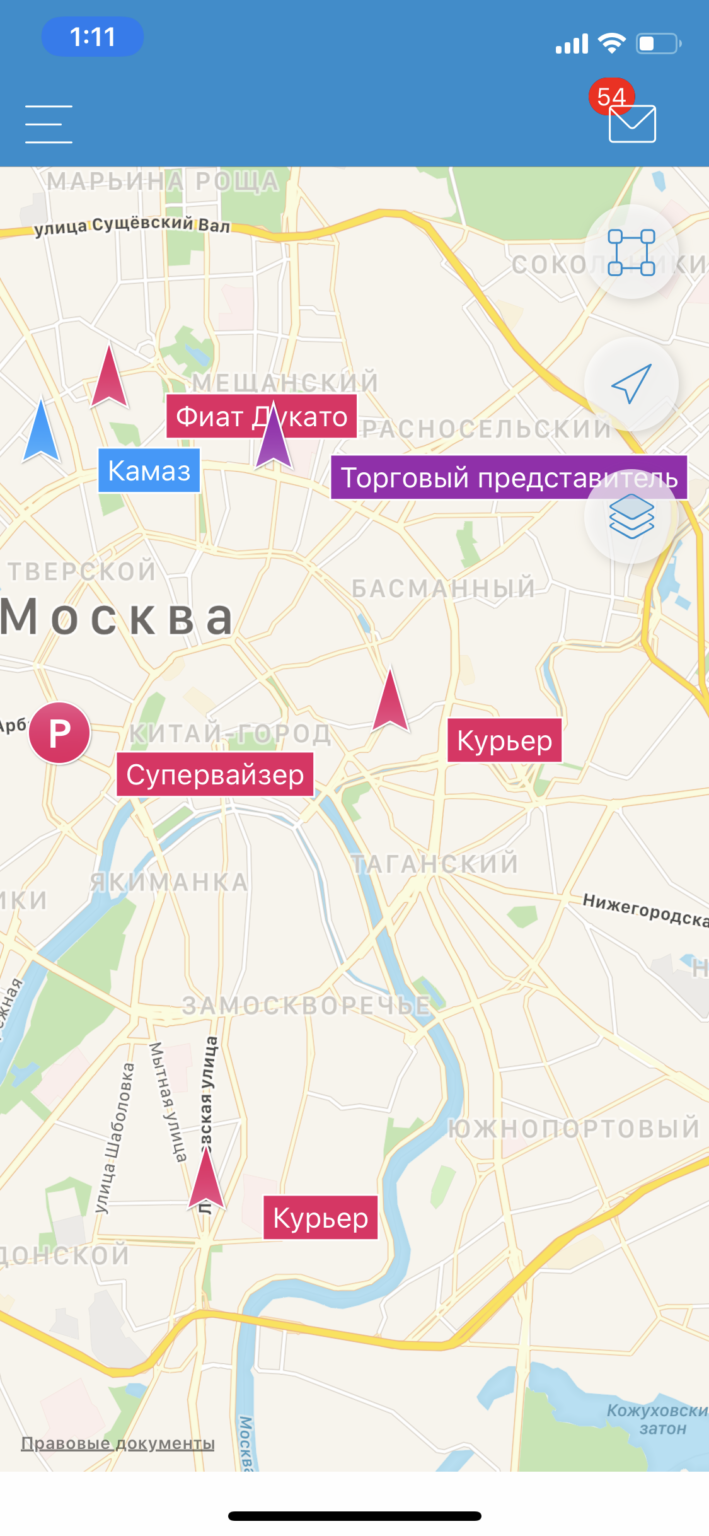 Карта gps активности