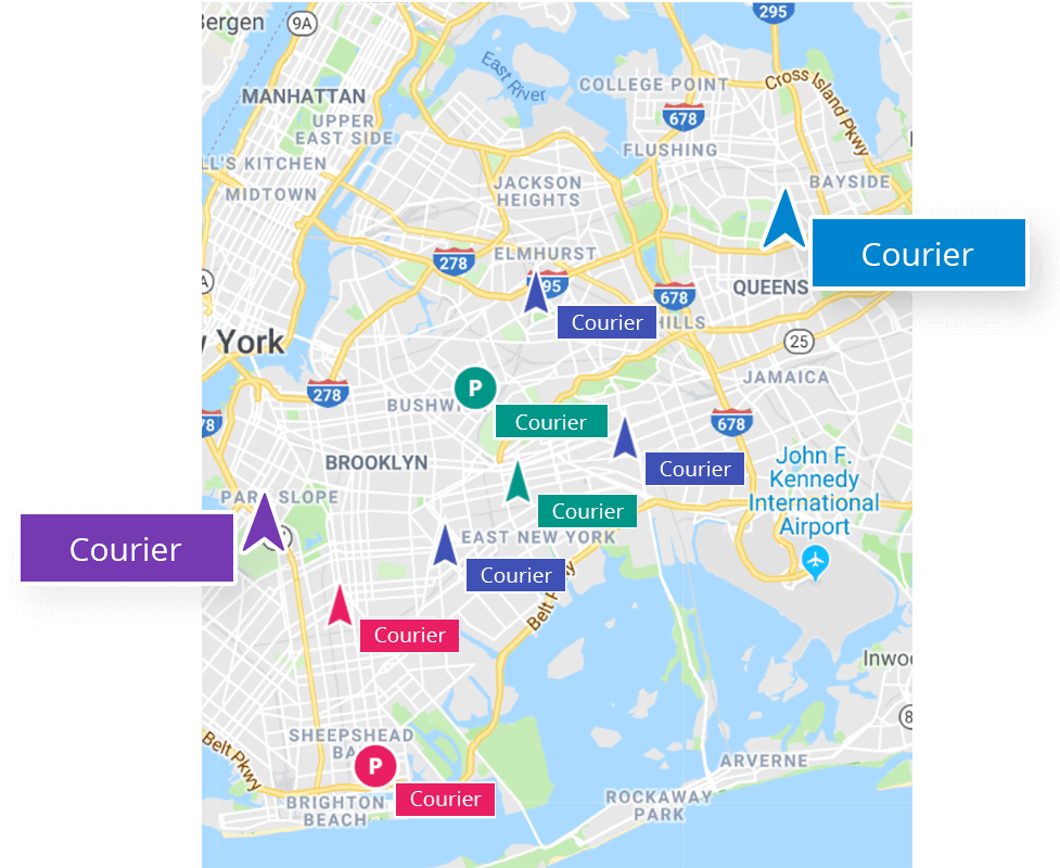 Online GPS staff location tracking