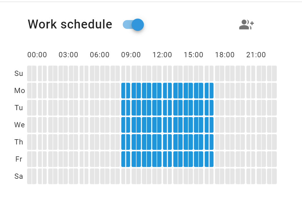 GPS tracking schedule