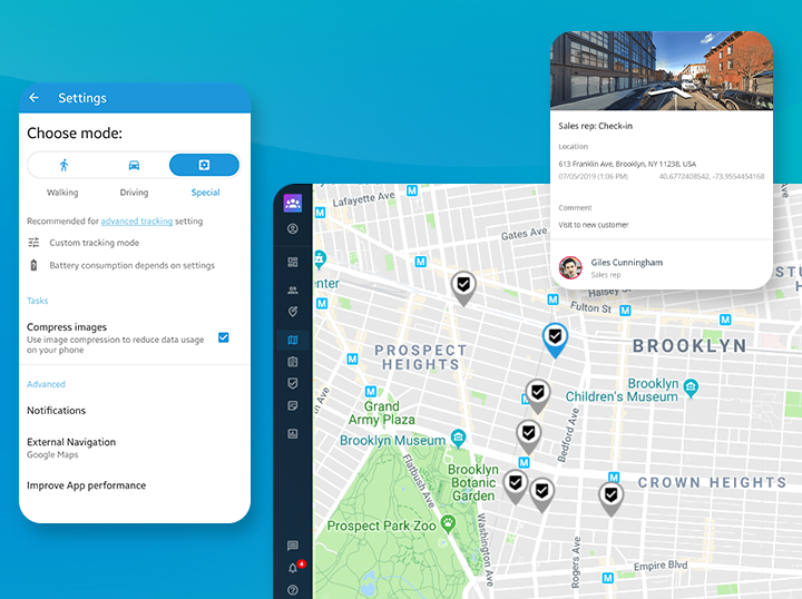 GPS location tracker for employees